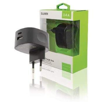 Sweex CH-002BL Interior Negro - Cargador