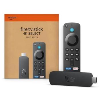 Reproductor Streaming Amazon Fire TV Stick 4K Select con Mando por Voz Alexa y 8GB de Almacenamiento