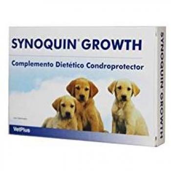 VetPlus Synoquin Growth Envase con 60 Comprimidos de Suplemento Nutricional para Perros