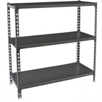 Estantería SIMONCLICK PLUS 3/400 1000 ANTRACITA/ANTRACITA - Estantería metálica con 3 baldas ajustables, capacidad de carga de 180 kg por punto de flexión,