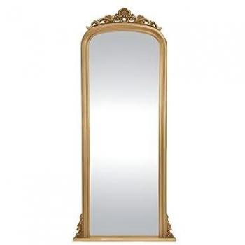 Gran espejo MERRY - madera de paulownia - Alt. 180 cm - Dorado