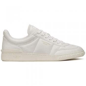 Valentino Garavani Men's Upvillage Leather Sneakers in White | Size 41 | 5Y2S0H77SVL0BO