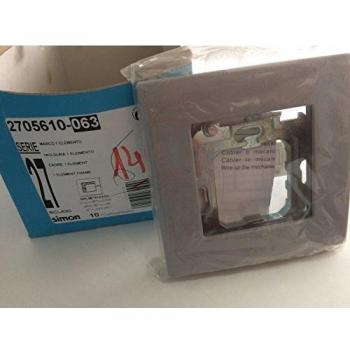 Simon 2705610-063 - Marco 1 Elemento Gris Esmeril S.27 Scudo
