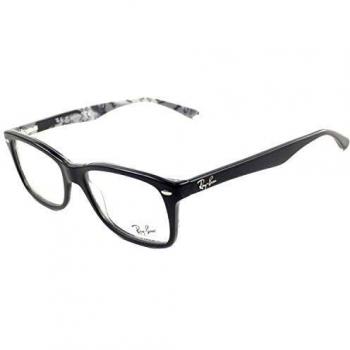 Ray-Ban Women's 5228 Eyeglasses Top Mat Black On Tex Camuflage 53mm