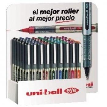 Uni-Ball Roller - Expositor de 54 bolígrafos líquidos