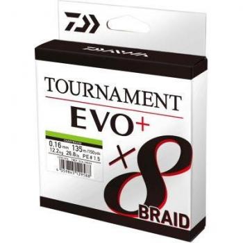Trenza Daiwa Tournament 8 Braid Evo - PE #0.6 - D.0.08mm - R. 4.9kg/10.7lb - Chartreuse - 135m