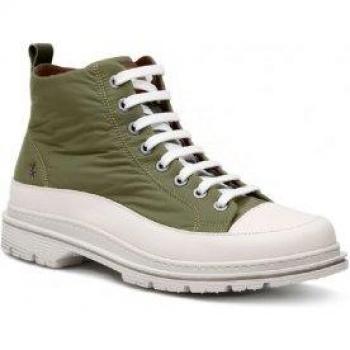 Zapatillas de piel Birmingham verde para un estilo urbano y moderno