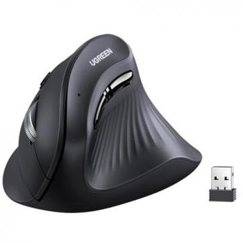 Ratón Vertical Inalámbrico UGREEN Bluetooth 5.0 2.4G Ergonómico 4000DPI con 6 Botones Silenciosos