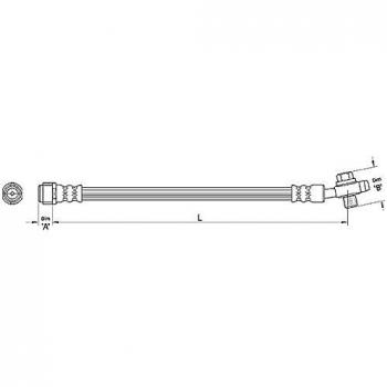 Metzger 4110381 Tubo flexible de frenos