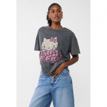 Hello Kitty Oversized T-Shirt - Dark Grey S