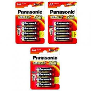 Pilas AA Alkalinas Panasonic Pro Power 12 Piezas 1,5V