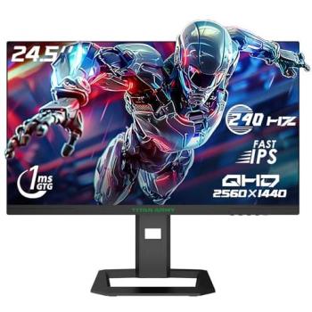 Monitor Gaming TITAN ARMY P2510S PLUS 24,5 QHD 240Hz Fast IPS HDR500 Adaptive-Sync VESA 100x100