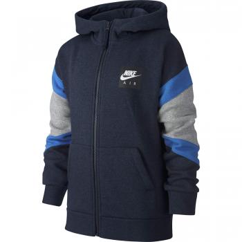 Nike B NK Air Hoodie FZ Chaqueta, Niños, Azul
