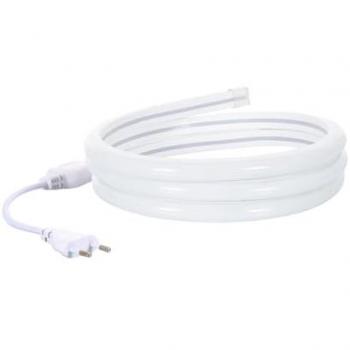 Tira Neón LED Regulable 7.5 W/m 220V AC 120 LEDs/m Semicircular 180º Blanco Neutro IP67 a Medida Corte cada 100 cm