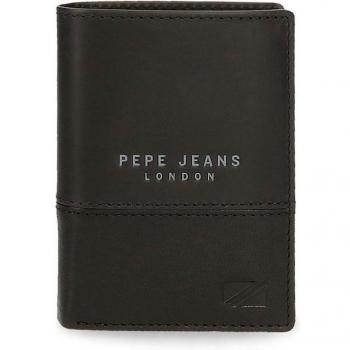 Cartera Pepe Jeans Kingdom vertical con monedero Negro