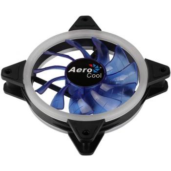 Aerocool Rev Blue Ventilador de Ordenador con Iluminación LED Azul, 12cm, 1200RPM, Cojinete Hidráulico