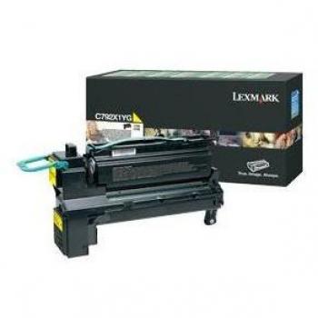 Lexmark C792X1YG Cartucho de Tóner Original Amarillo 1 Pieza(s)
