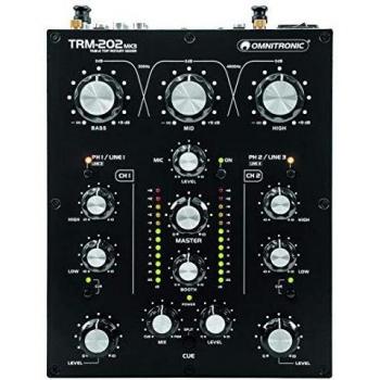 Mezclador DJ Rotativo Omnitronic TRM-202MK3 de 2 Canales