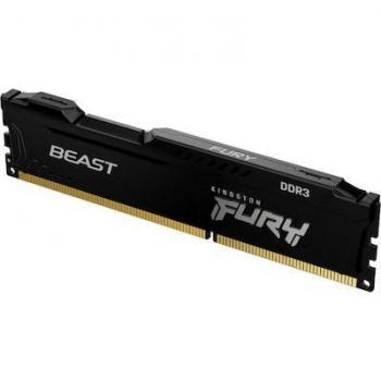 MEMORIA KINGSTON FURY BEAST BLACK DDR3, 1600MHZ, 8GB, CL10