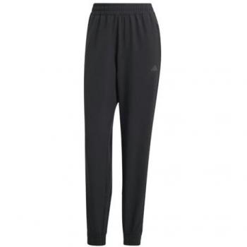 Adidas Pacer All Gym 3 Stripes Woven Mid-Rise Joggers Black Women's Size S