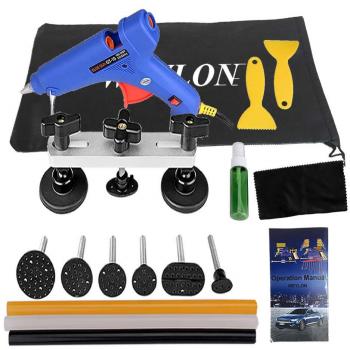 weylon Auto equipo de reparación de abolladuras Kit herramientas pegamento pistola puente extractor herramientas de reparación Kits
