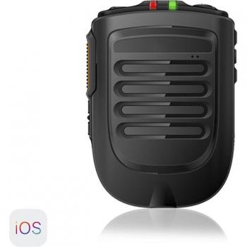 DAM Walkie Talkie Bluetooth BM001, compatible con iOS, Bluetooth 4.2+EDR, botón SOS, dimensiones 9x3x6.5 cm, color negro