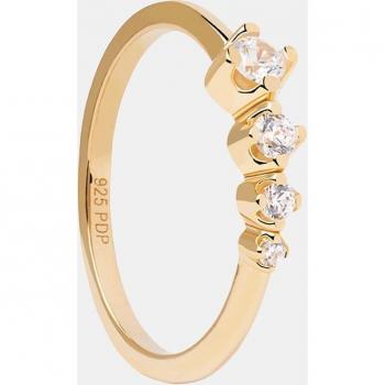 Anillo Spark Carry Overs de Plata con Circonitas