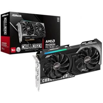 Tarjeta Gráfica ASRock AMD Radeon RX 9060 XT Challenger OC 16GB GDDR6 HDMI/2xDP PCIe 5.0