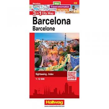 Mapa Ciudad 3 en 1 de Barcelona - Escala 1:12,500