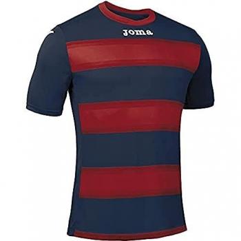 Joma - Camiseta europa iii marino oscuro-rojo m/c para hombre