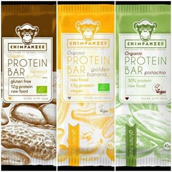 Diverse Chimpanzee Organic Protein Bar Vegetarisch o Riegel á 45 g o Erdnüsse & Butter o