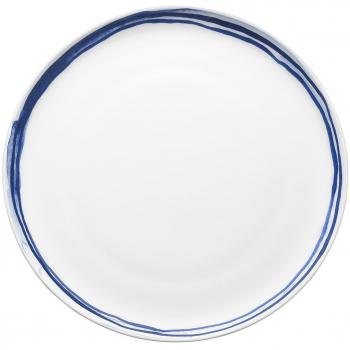 R2S 1700 Indi plato llano 27 cm Bone China Blanco/Azul 27 x 3 x 3 cm)