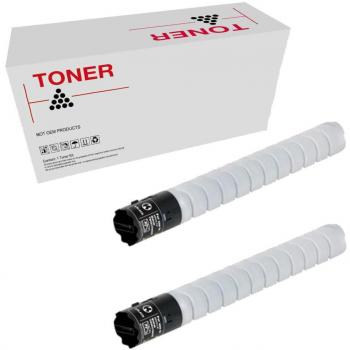 Pack de 2 toner genérico Konica Minolta TN322 (A33K050) para Bizhub 224e / 284e / 364e de alta calidad