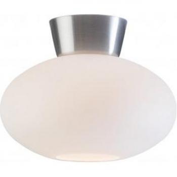 Lámpara de techo BULLO en metal y aluminio, diámetro 27 cm, tipo empotrada, forma de globo, casquillo E27