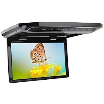Monitor del coche Techo de montaje de arriba de 12.1 pulgadas LCD-TFT de pantalla grande Automotive HD LED luces interiores de dos všªas de entrada de všªdeo MP4 SD / MPG / RM / RMVB / AVI / MPEG / VOB / DIVX