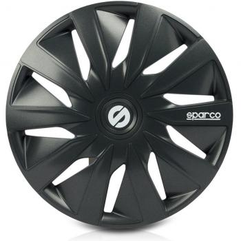SPARCO SPC1490GR Tapacubos Lazio, Gris, Set de 4, 14