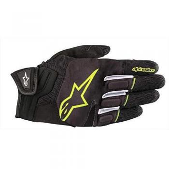 Guantes de Moto Alpinestars Atom Guantes Negro Amarillo Fluo, Negro/Amarillo, M
