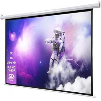 Pantalla de Proyección Eléctrica Celexon Basic Line 200x200cm 1:1 Full-HD 4K con Control Remoto y Montaje en Techo o Pared