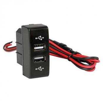 Cargador doble USB de 12/24V, 3 A para camión Mercedes Actros.