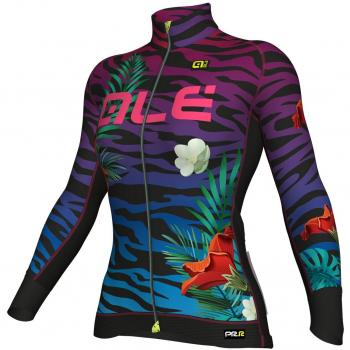 Ale PRR Flowers Maillot Manga Larga, Mujer, Multicolor, XS