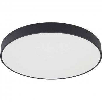 Plafón LED Arcchio Vanida, negro, 60 cm, moderno, hecho de aluminio, para cocina, 1 llama