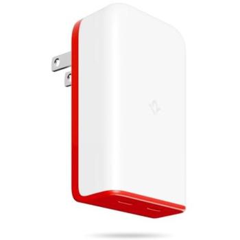 Cargador de Pared PlugBug 50W USB-C de Viaje con 2 Puertos, Carga Rápida y Localización Apple Find My, Adaptadores Incluidos