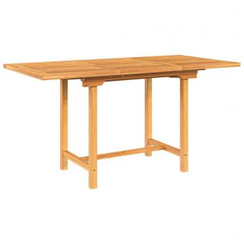 Teak Solid Wood Extendable Garden Table 43.3-63x31.5x29.5
