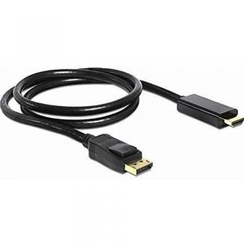 Cable Adaptador DisplayPort a HDMI 2m 4K Negro