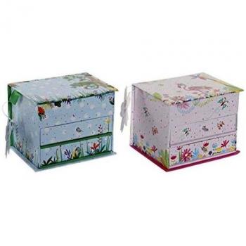 Joyero Carton Tropical 13,2x10,5x10,5cm Surtido A Elegir 1