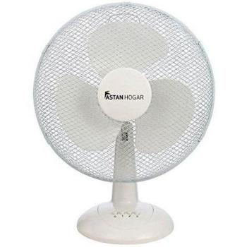 Astan Hogar Oxdford Ventilador De Sobremesa, Blanco, Mediano