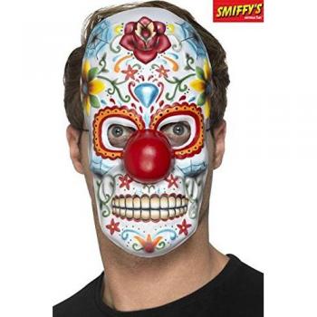 Smiffy'S 48132 Máscara De Payaso Del Día De Muertos, Multicolor , color/modelo surtido
