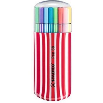 Rotulador STABILO Pen 68 - Estuche premium Zebrui con 20 colores