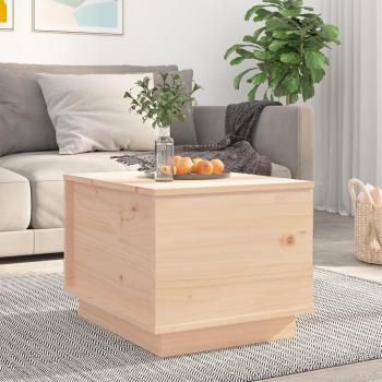 Mesa de centro de madera maciza de pino 40x50x35 cm Natural, Blanco, Gris - Mesita de Salón o Comedor o Auxiliar Mesa de Café Meuble Salón