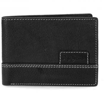 Pepe Jeans New Doors Tarjetero, 11 cm, 0.09 Litros, Negro